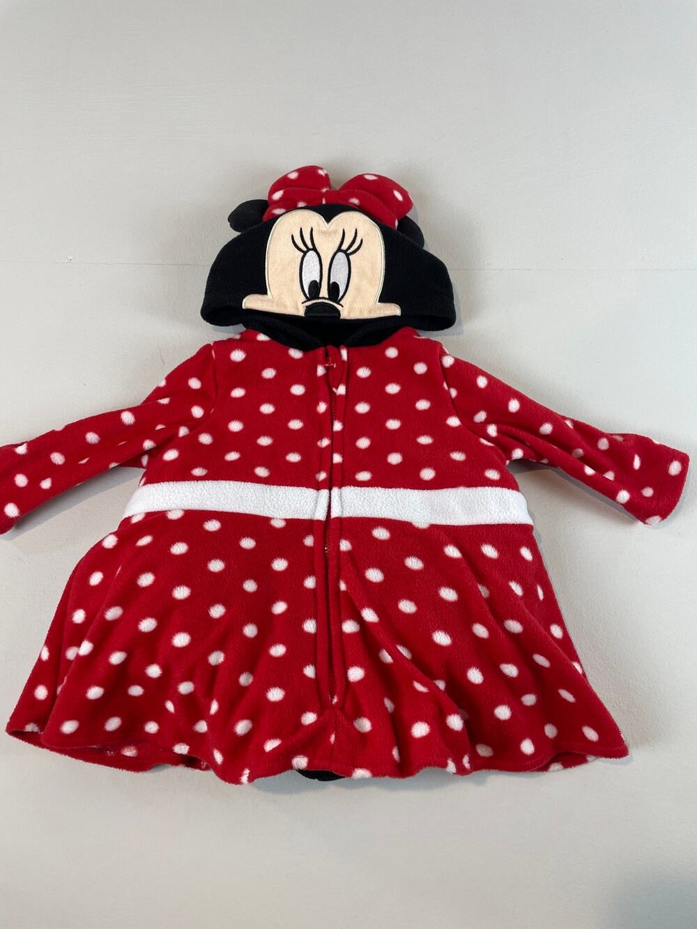 Disney Baby Minnie Mouse Halloween Costume Size 3–6 Months, Fleece Hooded